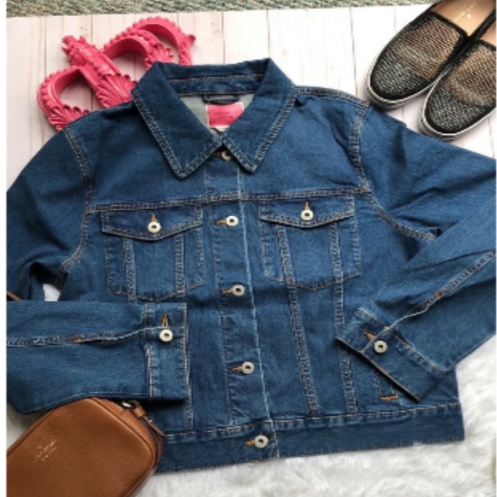 NWT Kate Spade woman Denim Jacket size xl